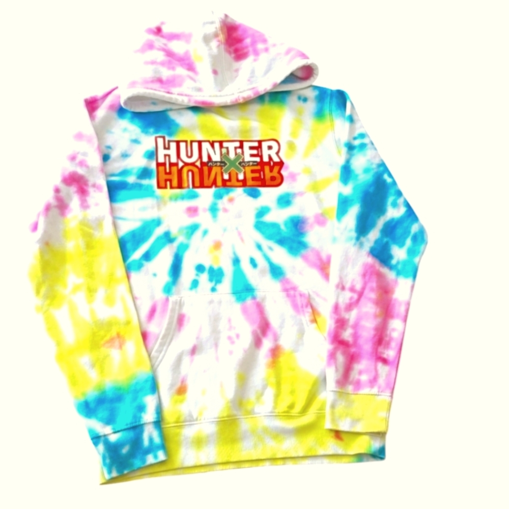 Hunter x Hunter Hoodie Adult Sz Small Tie Dye Double Sided